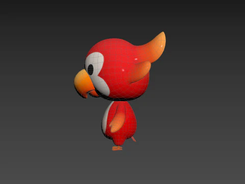 Character213 Parrot 3D Model