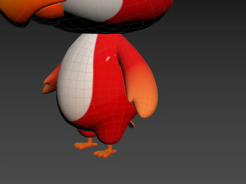 Character213 Parrot 3D Model