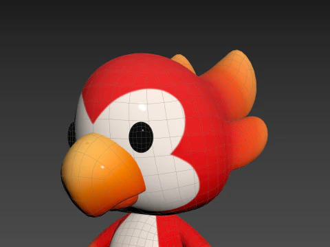 Character213 Parrot 3D Model