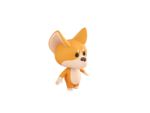 Character214 Corgi 3D Model