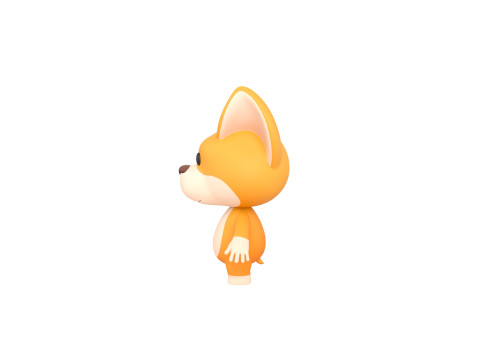 Character214 Corgi 3D Model