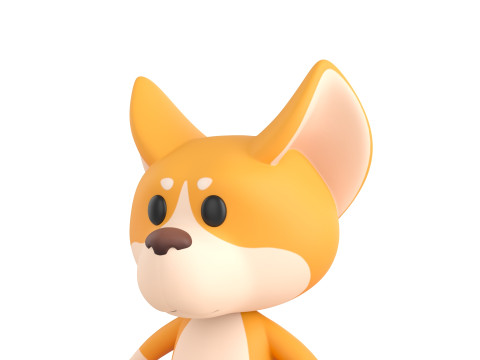 Character214 Corgi 3D Model