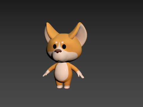 Character214 Corgi 3D Model