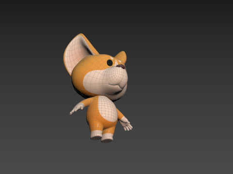 Character214 Corgi 3D Model