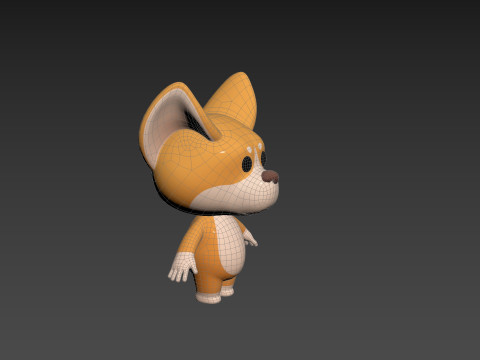 Character214 Corgi 3D Model