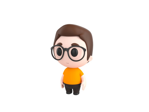 Character215 Rigged Little Boy 3D Model