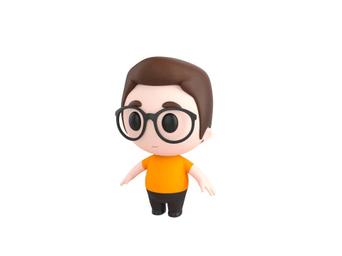 Character215 Rigged Little Boy 3D Model