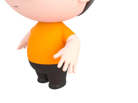 Character215 Rigged Little Boy 3D Model