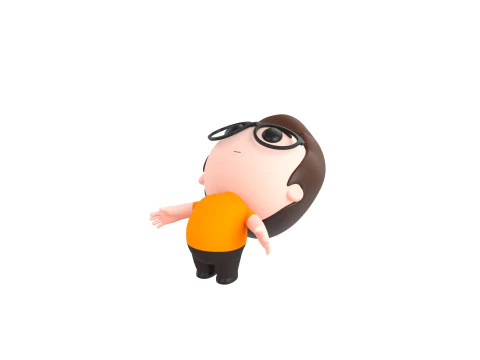 Character215 Rigged Little Boy 3D Model