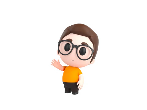 Character215 Rigged Little Boy 3D Model