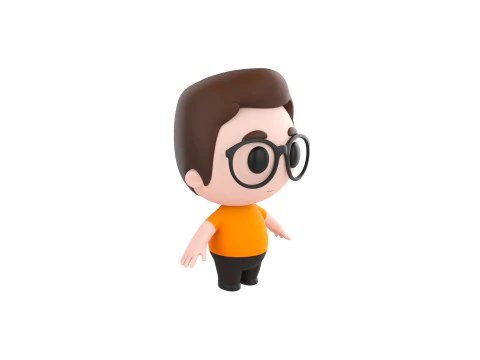 Character215 Rigged Little Boy 3D Model