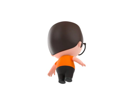 Character215 Rigged Little Boy 3D Model