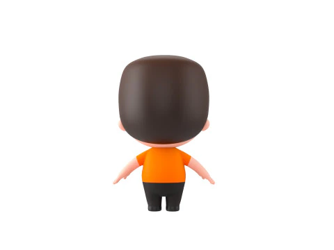 Character215 Rigged Little Boy 3D Model