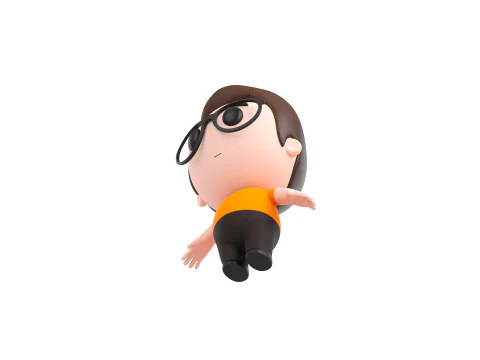 Character215 Rigged Little Boy 3D Model