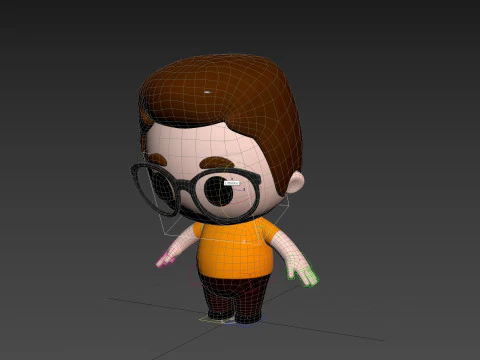 Character215 Rigged Little Boy 3D Model