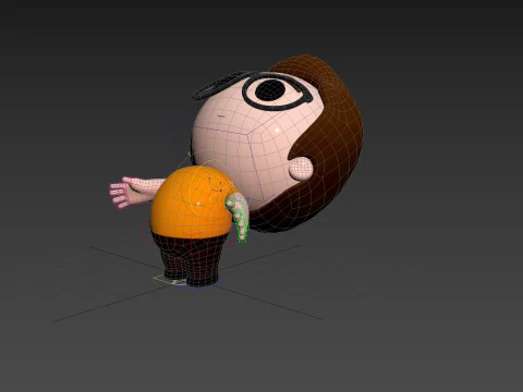 Character215 Rigged Little Boy 3D Model