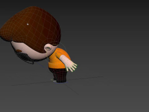 Character215 Rigged Little Boy 3D Model