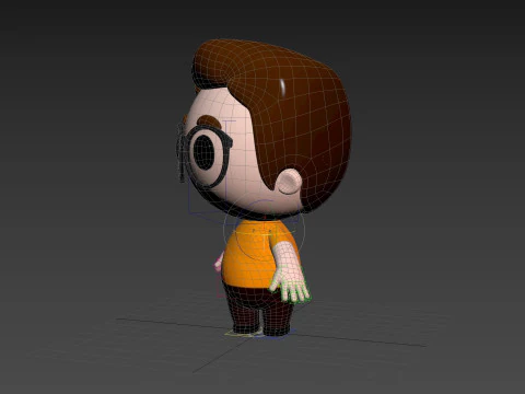 Character215 Rigged Little Boy 3D Model