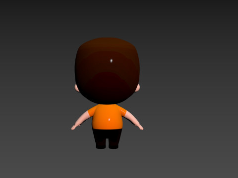 Character215 Rigged Little Boy 3D Modell
