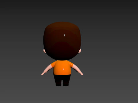 Character215 Rigged Little Boy 3D Model