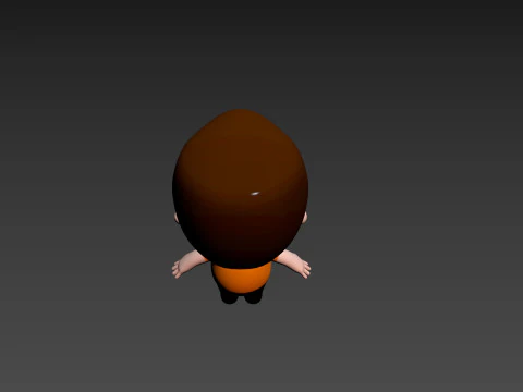 Character215 Rigged Little Boy 3D Model