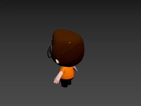 Character215 Rigged Little Boy 3D Model