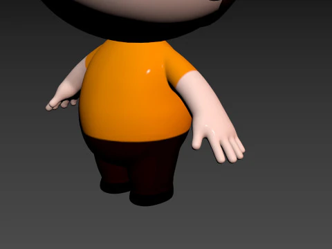 Character215 Rigged Little Boy 3D Model