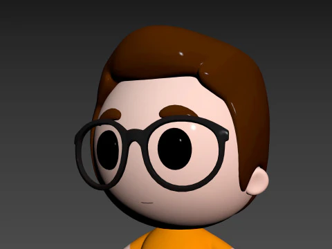 Character215 Rigged Little Boy 3D Model