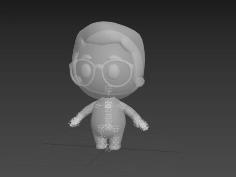 Character215 Rigged Little Boy 3D Model