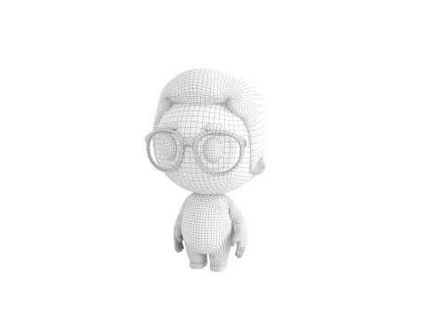 Character215 Rigged Little Boy 3D Model