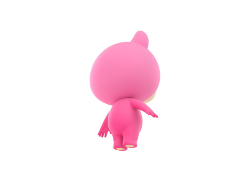 Character216 Pink Bear Modello 3D