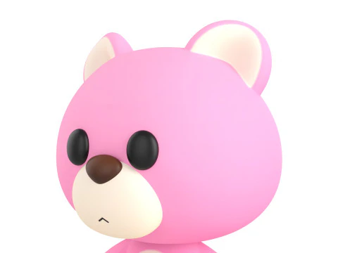 Character216 Pink Bear 3D Model