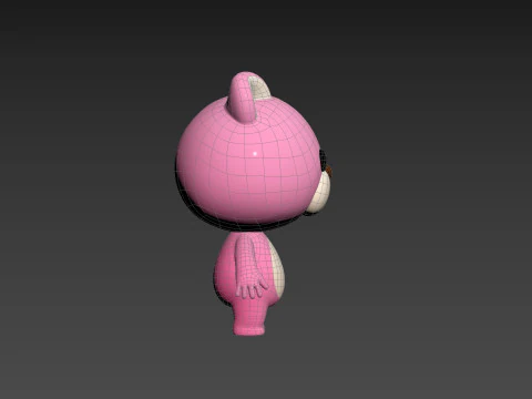 Character216 Pink Bear 3D Model