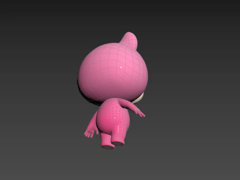 Character216 Pink Bear 3D Model