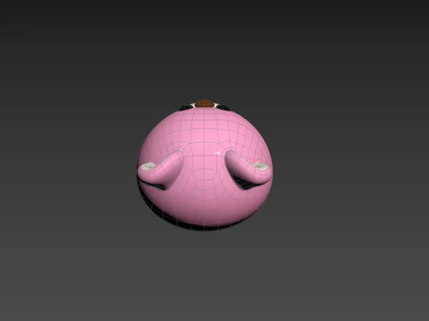Character216 Pink Bear 3D Model