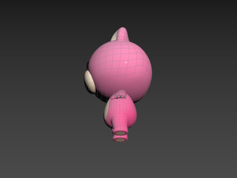 Character216 Pink Bear Modello 3D