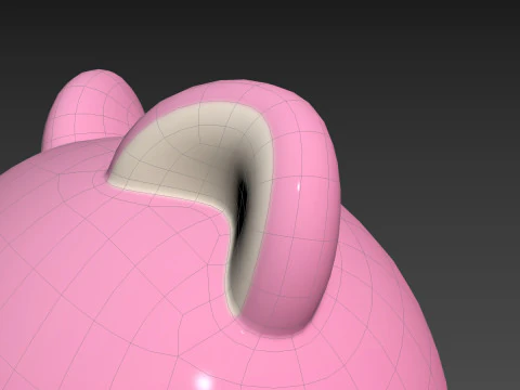 Character216 Pink Bear 3D Model