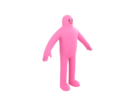 Character218 Pink Man 3D 模型