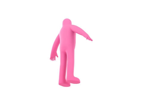 Character218 Pink Man 3D 模型