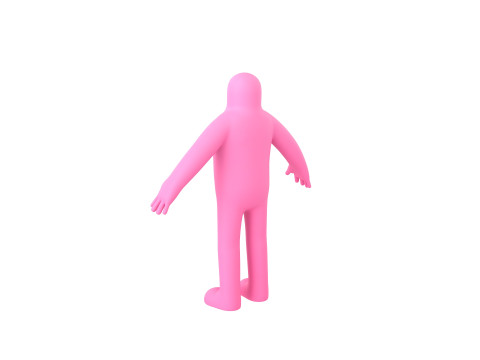Character218 Pink Man 3D 模型