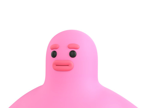 Character218 Pink Man 3D 模型