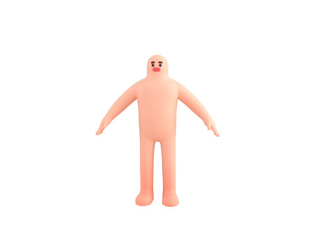 Character219 Cartoon Man Model 3D