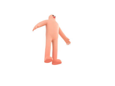 Character219 Cartoon Man Model 3D