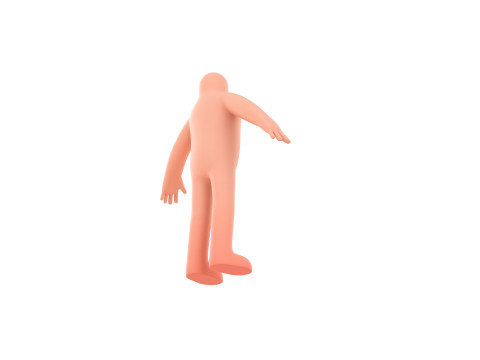 Character219 Cartoon Man Model 3D