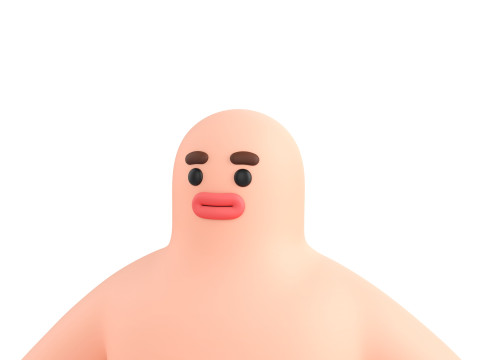 Character219 Cartoon Man Model 3D