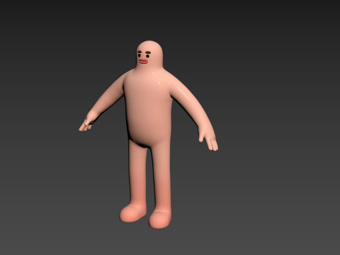 Character219 Cartoon Man Model 3D