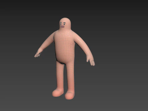 Character219 Cartoon Man 3D Model