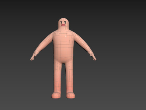 Character219 Cartoon Man Model 3D