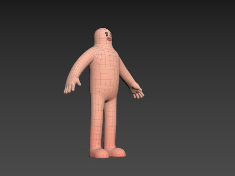 Character219 Cartoon Man Model 3D