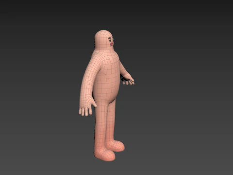 Character219 Cartoon Man 3D Model